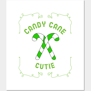 CHRISTMAS Candy Cane Cutie Quote Posters and Art